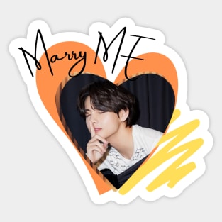 Marry Me Taehyung Sticker